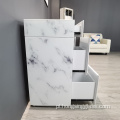 White Marble Glass MDF Toolaż